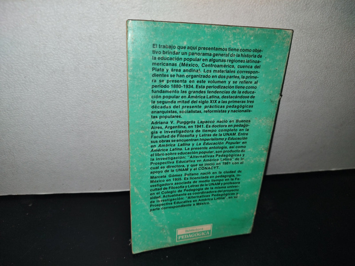 68- La Educación Popular En América Latina - Marcela Gómez. 1A. Ed. 1986