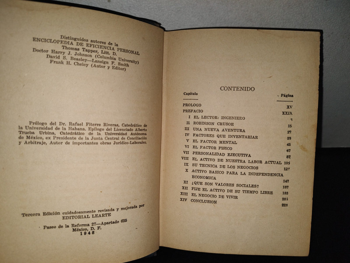 100- Enciclopedia De Eficiencia Personal. Tomo I: Inventariemos Nuestros Dotes - 1948