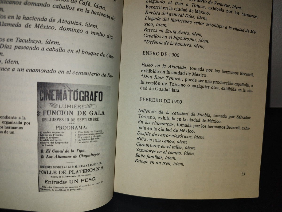 166- Filmografía Del Cine Mudo Mexicano. 1896-1920 - Aurelio De Los Reyes - Primera Edición 1986