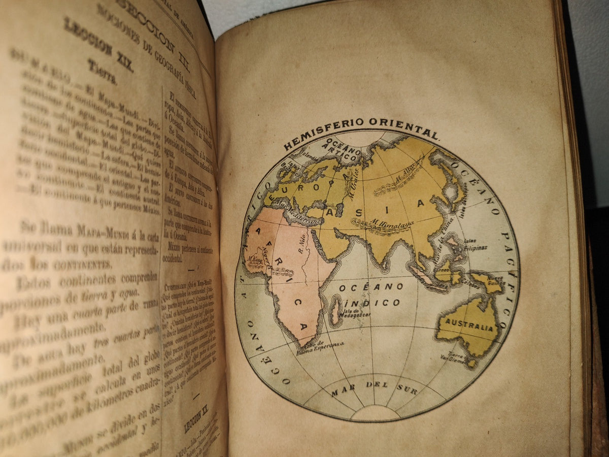 54- Geografía Elemental De América Y Especialmente De La República Mexicana - Cirilo Gutiérrez. México, Oficina Tipográfica De La Secretaría De Fomento, 1894