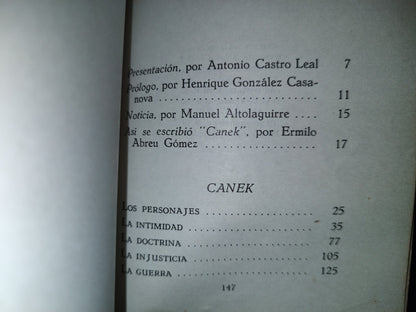 158- Canek. Historia Y Leyenda De Un Héroe Maya - Ermilo Abreu Gómez. Ediciones Oasis, S. A. - 1975