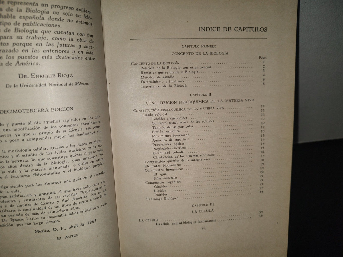 132- Biología - José De Lille Borja - 1967