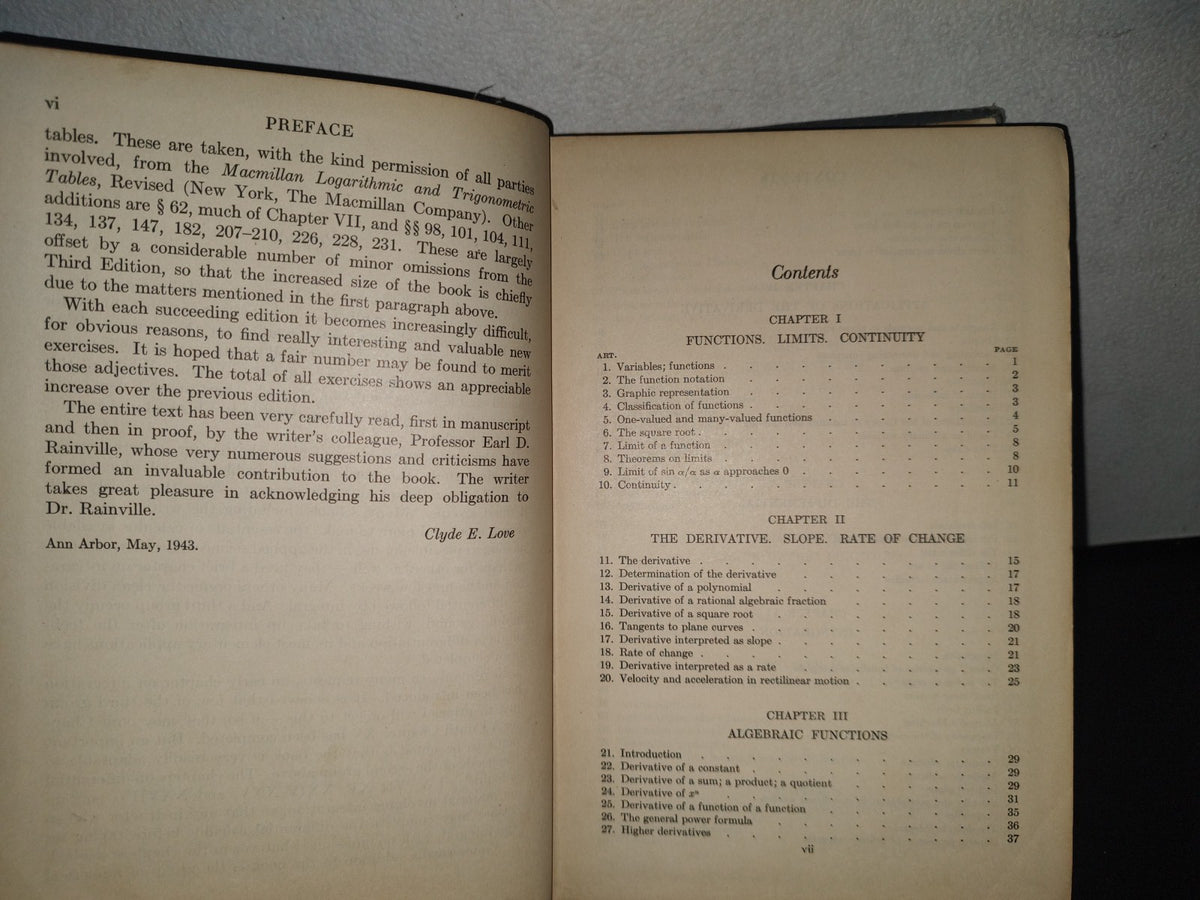 92- Differential And Integral Calculus - Clyde E. Love , Ph. D. New York, The Macmillan Company 1948