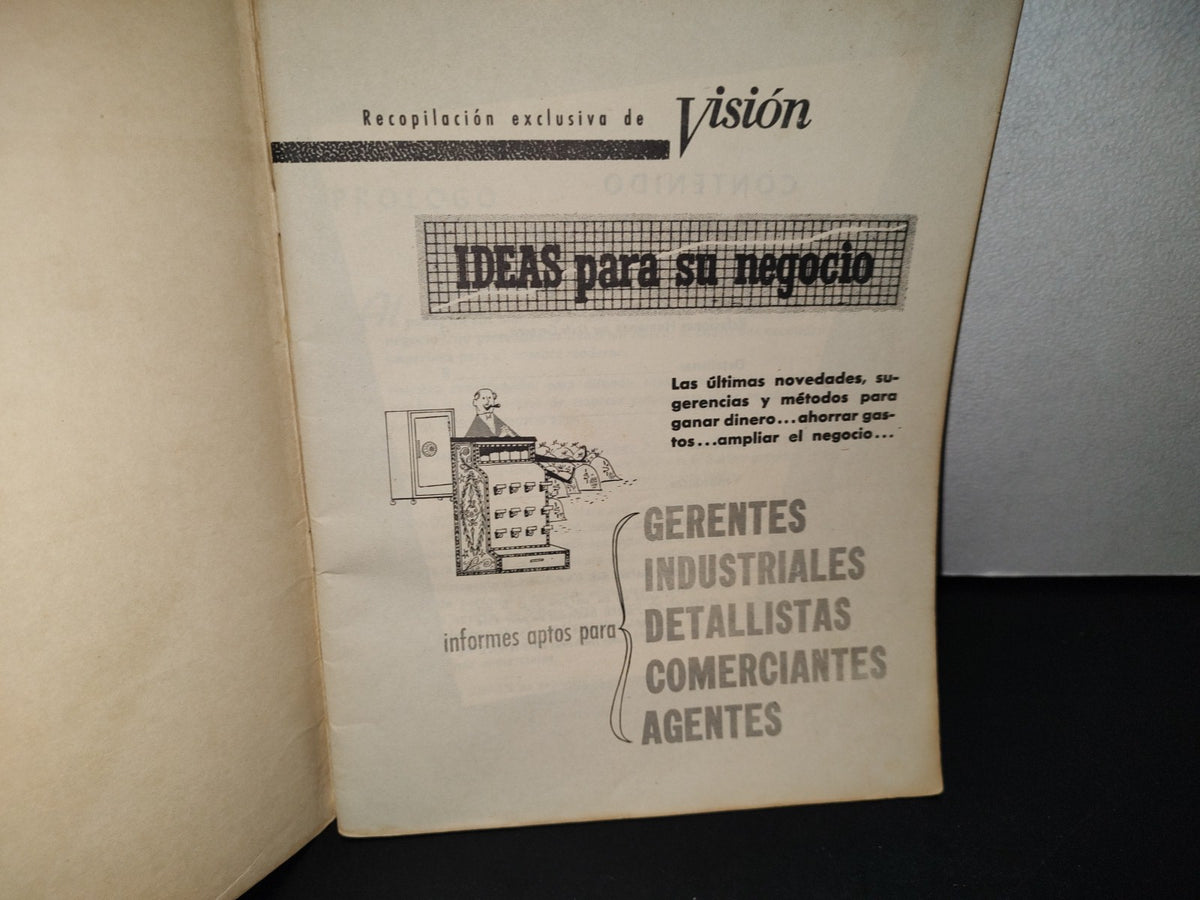 158- 292 Libretillo Vintage Sobre Negocios: Ideas Para Su Negocio - Editado Por Visión. Revista Internacional - 50's