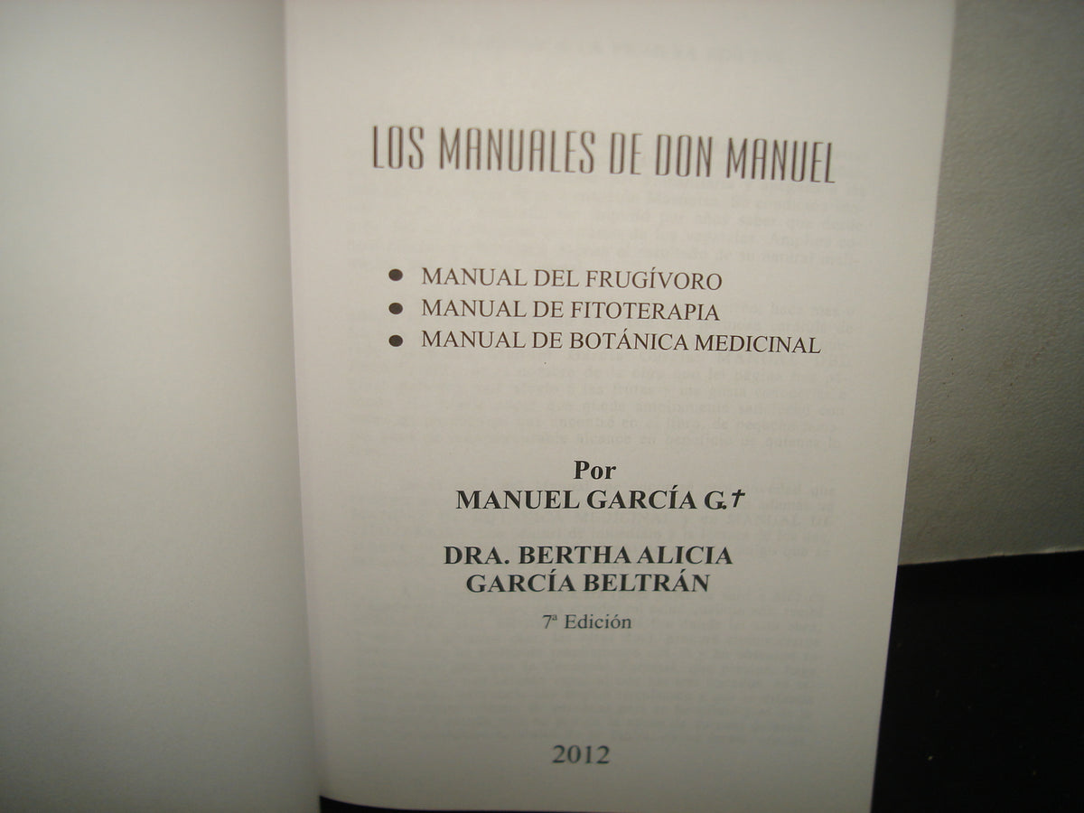 7- Los Manuales De Don Manuel - M. García G.