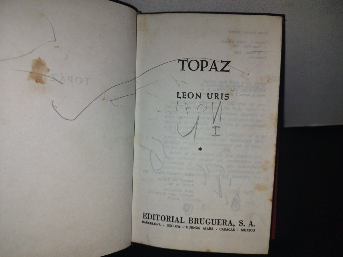 209- Topaz - Leon Uris - Editorial Bruguera, Edición Especial: Febrero, 1973