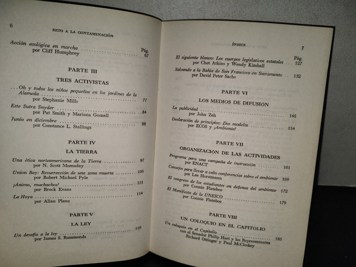 201- Reto A La Contaminación. Ecotáctica: Manual Del Club Sierra Para Los Activistas De La Defensa Del Medi Ambiente - Stallings - Editorial Pax México. Primera Edición En Español: Julio De 1972