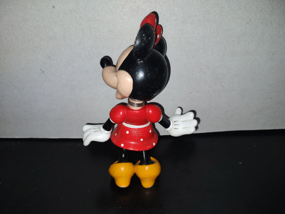 A2- Juguete Grande Disney. Minnie Cabeza Con Resorte. Disney Applause - 90'S