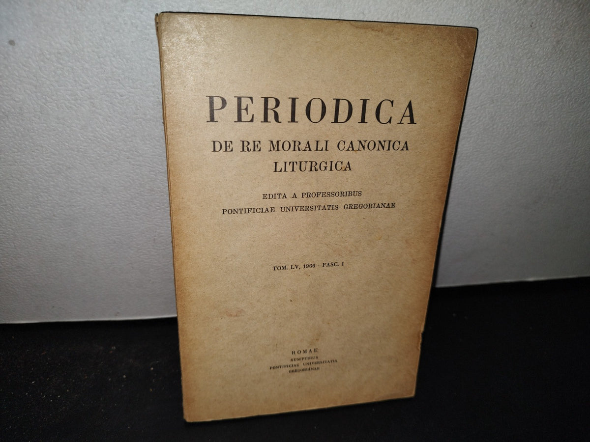 174- Latín. Periodica. De Remorali Canonica Liturgica. Tom. Lv. 1966 - Romae