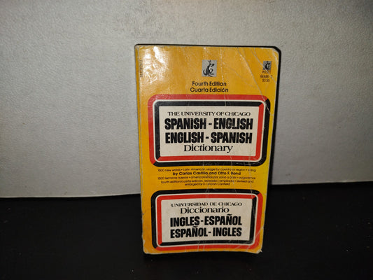 201- Universidad De Chicago Diccionario Inglés-Español Espaol-Inglés. First Pocket Books, 1987