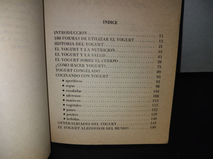 101- El Milagroso Yogurt. 100 Formas De Usarlo - Biblioteca Natura. Editorial Posada