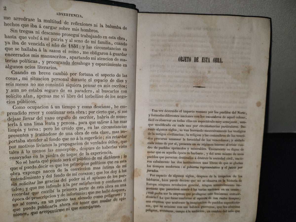 64- Obras Completas De D. Francisco Martínez De La Rosa. Tomo Cuarto / Espíritu Del Siglo Tomo I 1844
