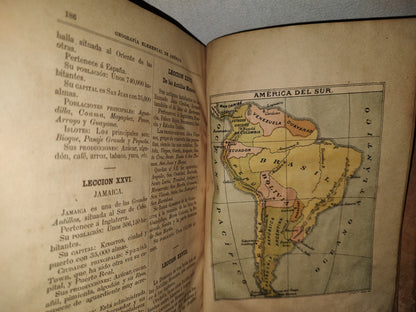 54- Geografía Elemental De América Y Especialmente De La República Mexicana - Cirilo Gutiérrez. México, Oficina Tipográfica De La Secretaría De Fomento, 1894