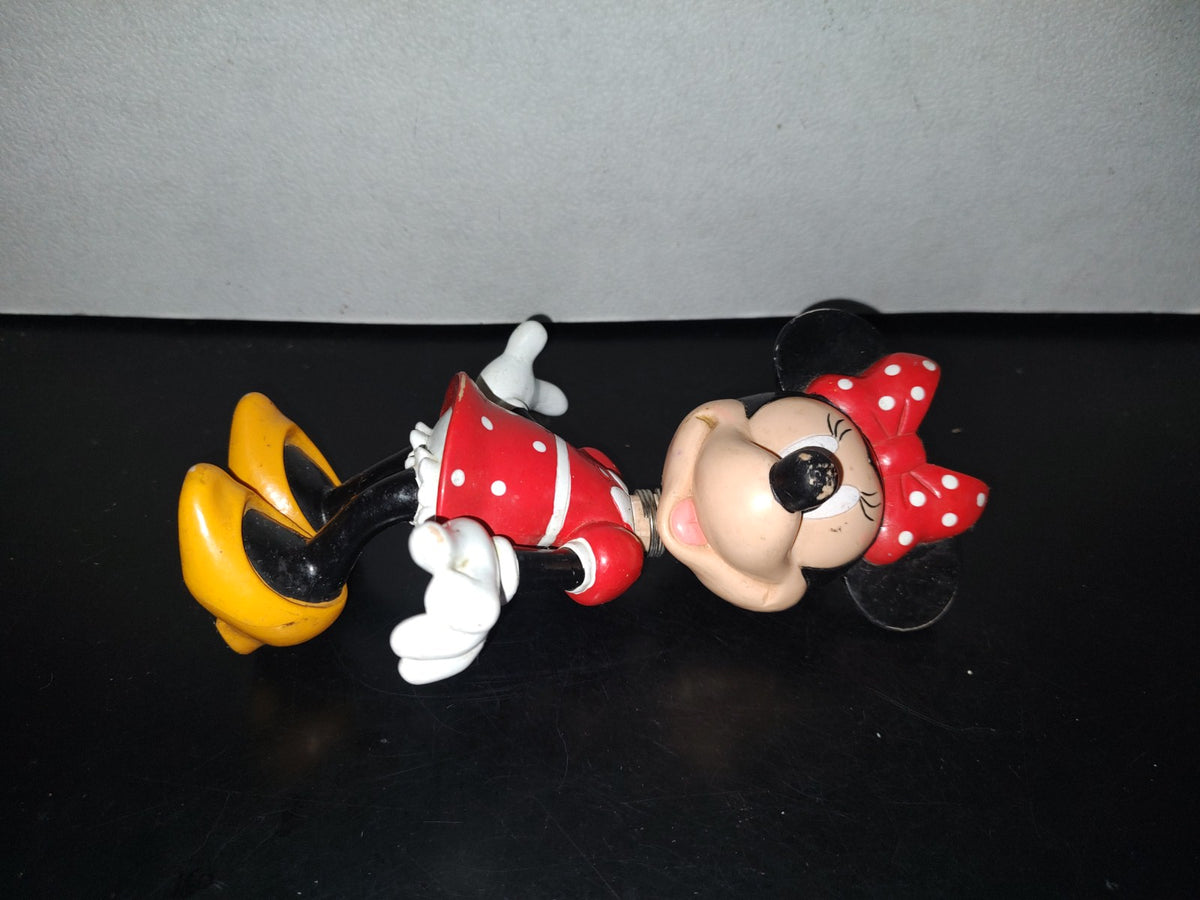A2- Juguete Grande Disney. Minnie Cabeza Con Resorte. Disney Applause - 90'S