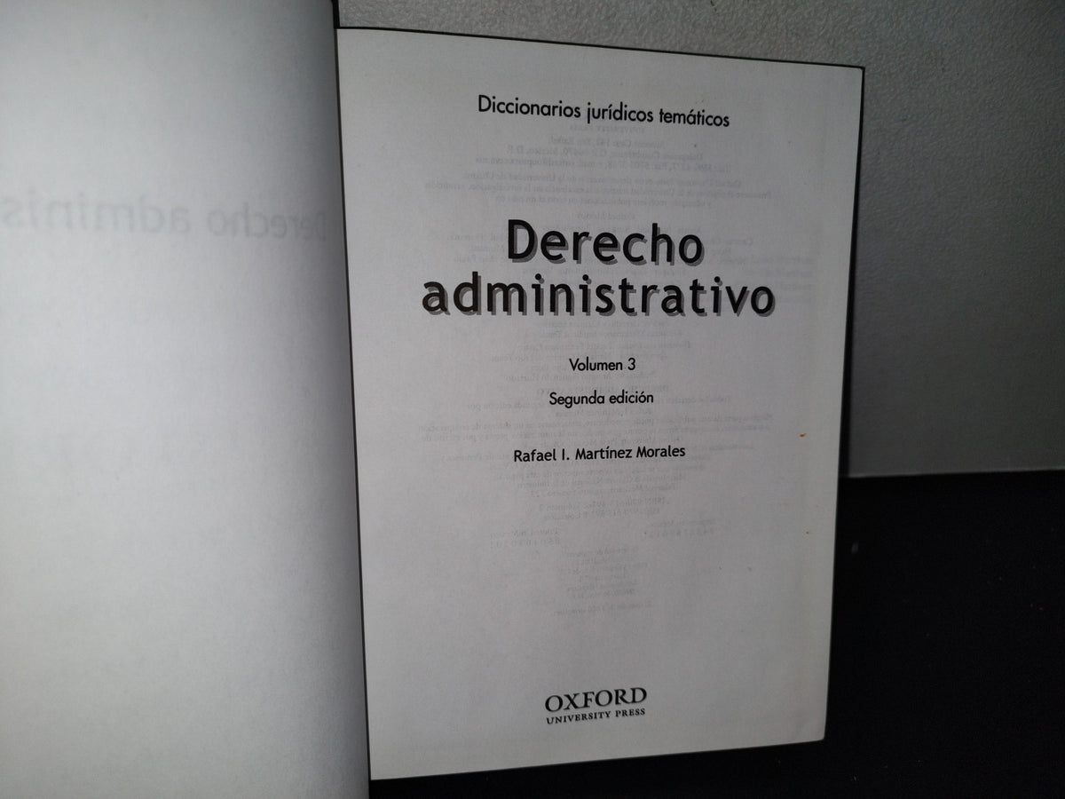 87-2- Diccionarios Jurídicos Temáticos 3. Derecho Administrativo - Rafael I. Martínez Morales