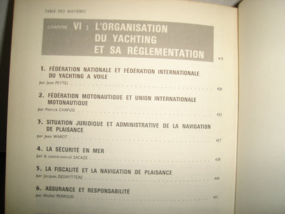 167- Idioma Francés - Libro, Yates, Barcos / Le Yachting. Voile Moteur - Larousse