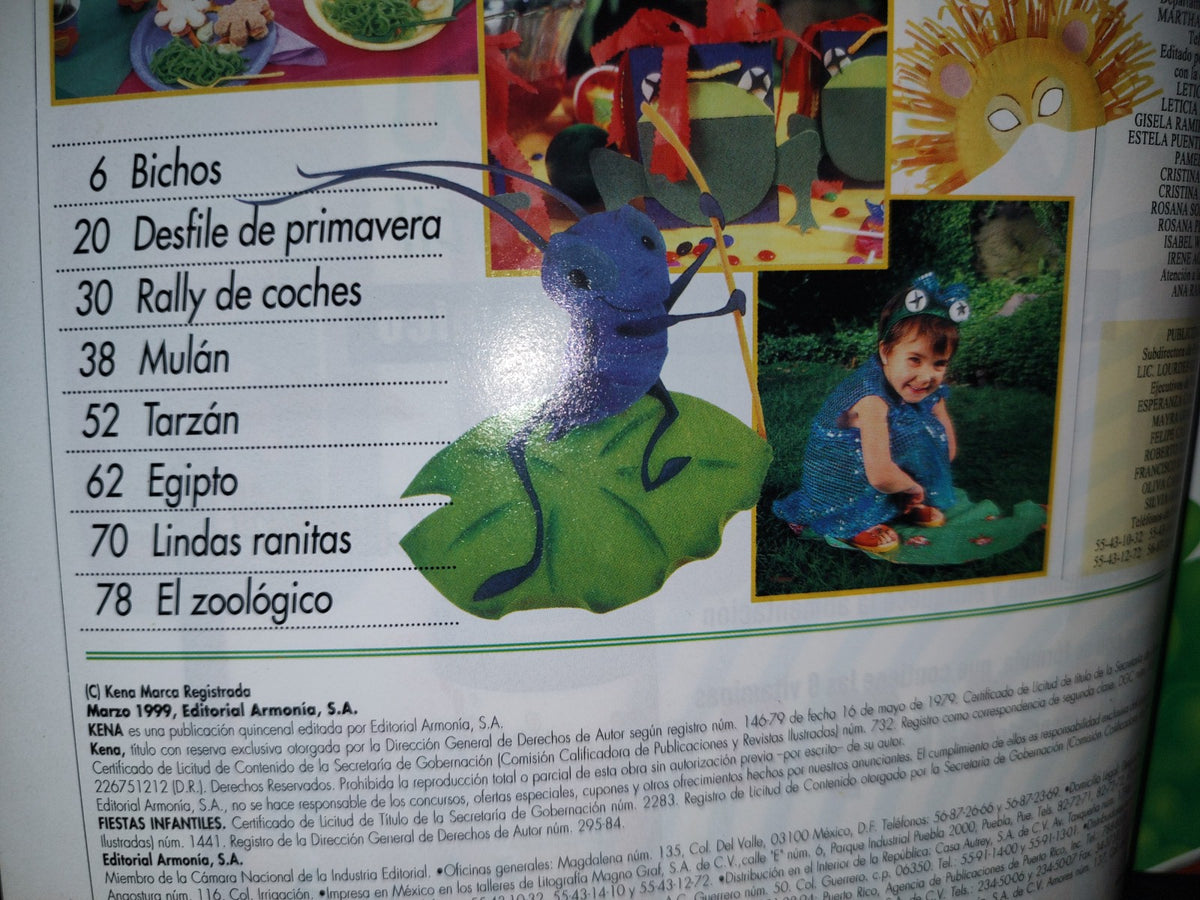 87-2- Revista Kena. Fiestas Infantiles - Marzo 1999