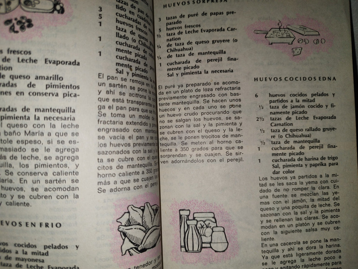 200- Recetario Vintage De Cocina Carnation Clavel - 1976
