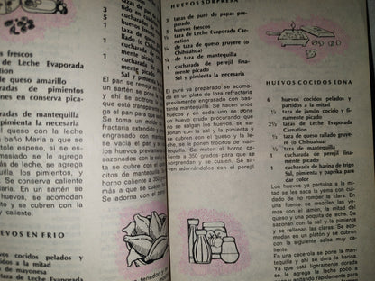 200- Recetario Vintage De Cocina Carnation Clavel - 1976
