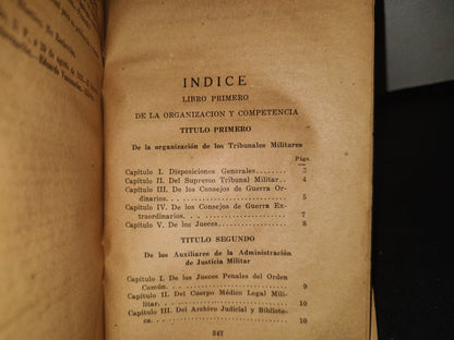 92- Antiguo Código De Justicia Militar - Librería Militar Marte, México, D. F. - 1934