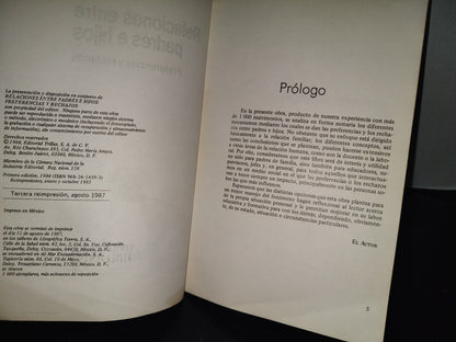 202- Relaciones Entre Padres E Hijos. Preferencias Y Rechazos - Ernesto Bolio Arciniega