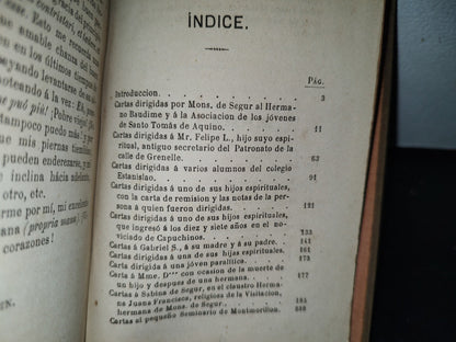 65- Cartas De Monseñor De Segur De 1854 A 1881 - Marqués De Segur - 1882