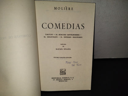 151- Moliere. Comedias - Editorial Porrúa, 1989