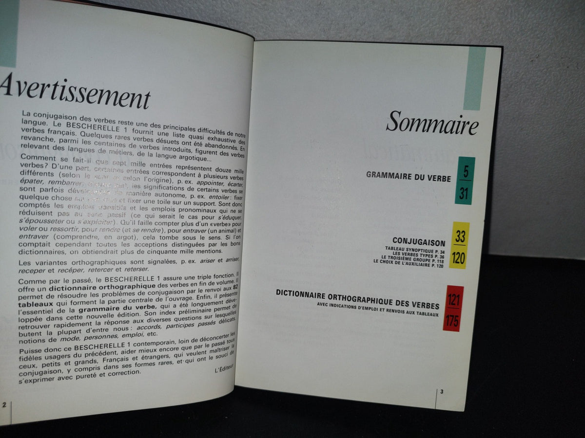 96- Conjugción De Verbos Franceses. Bescherele 1. La Conjugaison, Dictionnaire De Douzemille Verbes