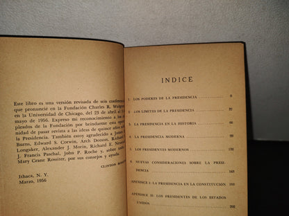 83- La Presidencia De Los Estados Unidos - Clinton Rossiter - Primera Edición 1965