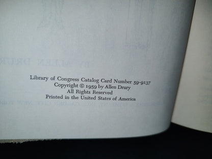 188- Advise And Consent - Allen Drury - Doubleday & Company Inc. - 1959