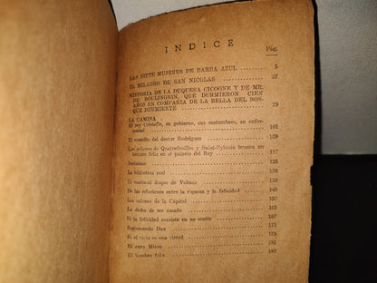 202- Las Siete Mujeres De Barba Azul Por Anatole France. Biblioteca ”Las Grandes Obras” 40's - 50's
