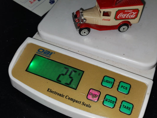A6- Camioncito Coca Cola Vintage. Rojo Y Beige - 90's