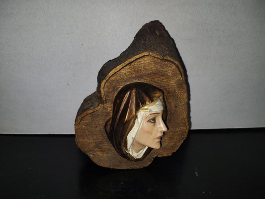 A1- Escultura, Rostro De La Virgen Dolorosa - 70'S, 80'S