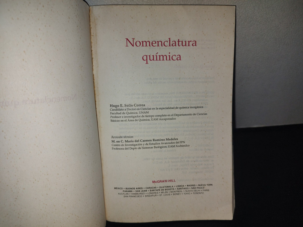 209- Nomenclatura Química - Hugo E. Solís Correa