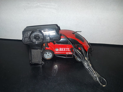 A2- Carrito Vintage De Control. De Pilas. Beetle Rojo. Quality Toys New Bright - 1998