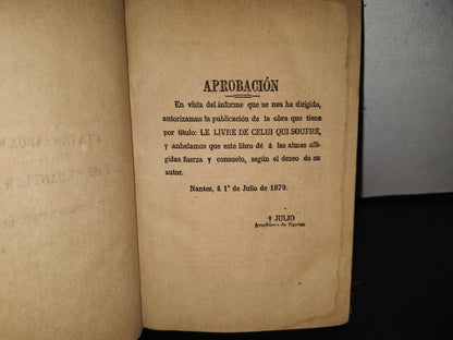 93- Libro Religioso. El Libro Del Que Sufre - 1879