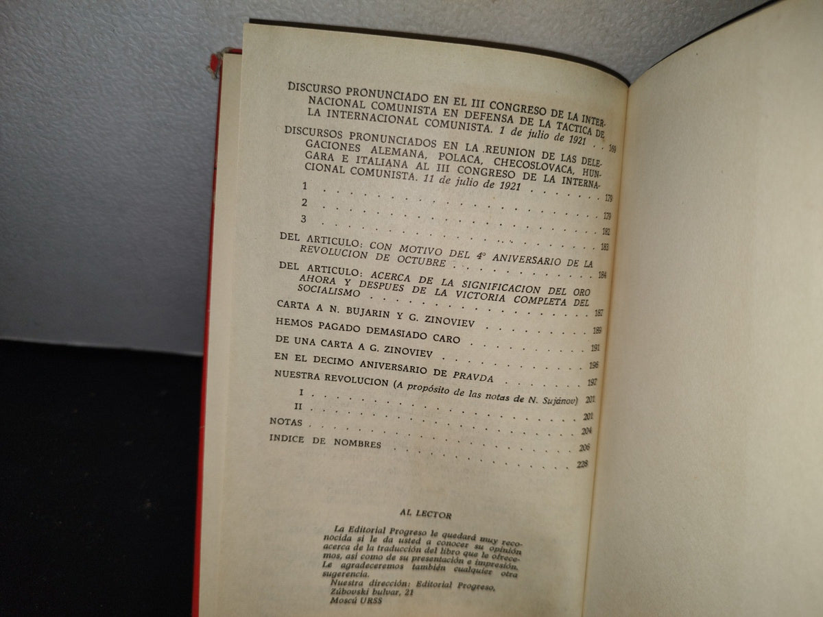 66- Lenin. Contra El Dogmatismo Y El Sectarismo En El Movimiento Obrero - Editorial Progreso, Moscú, 70'S