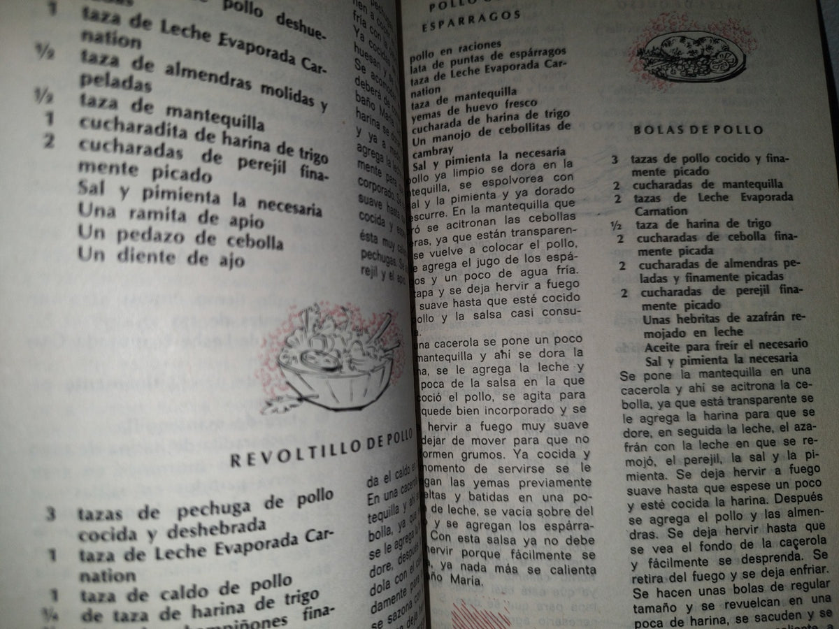 200- Recetario Vintage De Cocina Carnation Clavel - 1976
