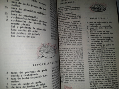 200- Recetario Vintage De Cocina Carnation Clavel - 1976