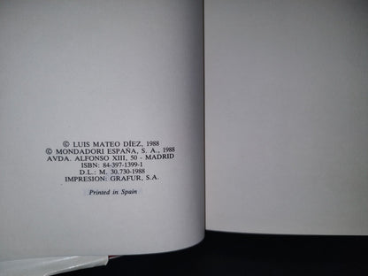 89- Apócrifo Del Clavel Y La Espina - Luis Mateo Díez - 1988