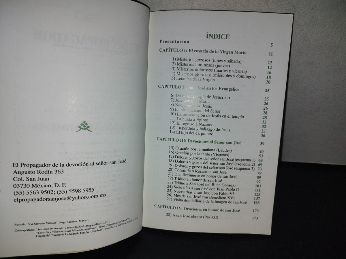 153- Devocionario Josefino 2011. El Propagador De La Devoción Al Señor San José. México, 2011