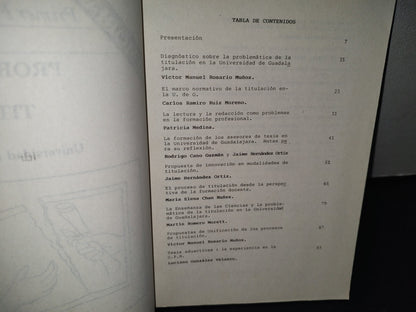 18- Primer Foro De Análisis Sobre La Problemática De La Titulación En La Universidad De Guadalajara