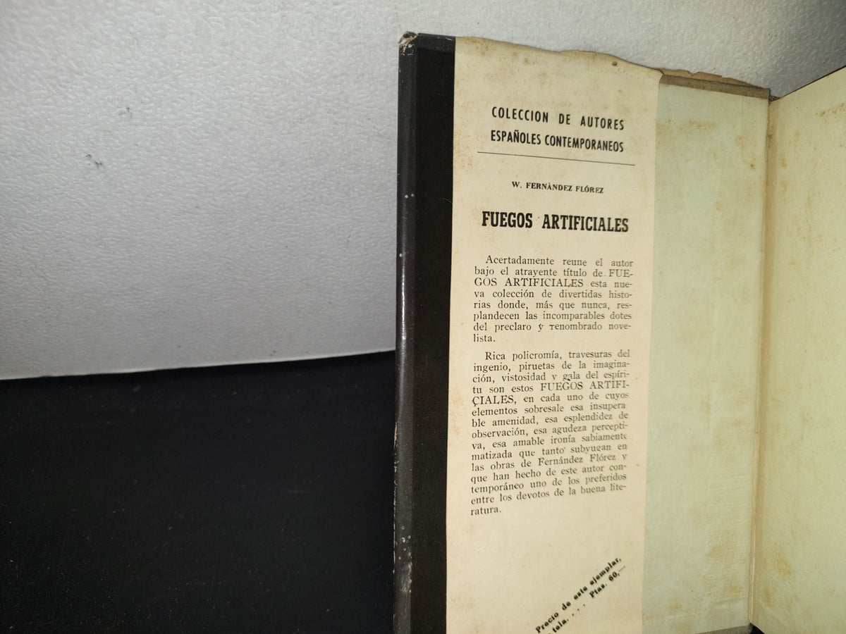 85- Fuegos Artificiales - Wenceslao Fernández Flórez - Primera Edición: Abril De 1954
