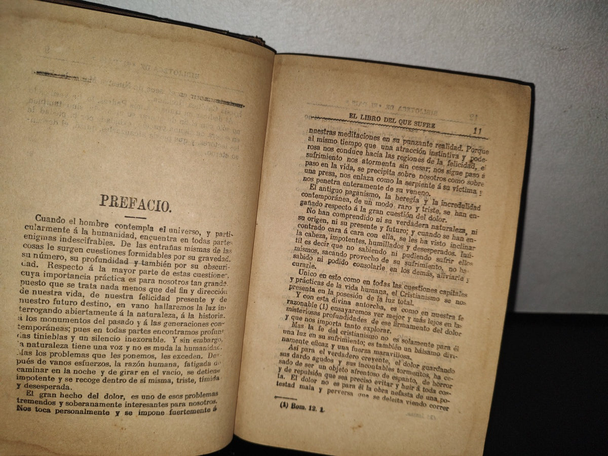 93- Libro Religioso. El Libro Del Que Sufre - 1879