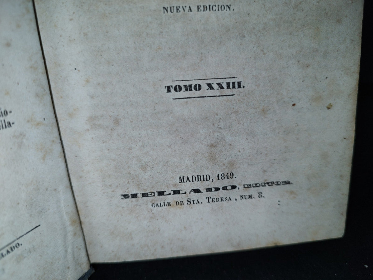 60- Historia Universal - César Cantú - Tomo XXIII. Mellado, Editor - Madrid 1849