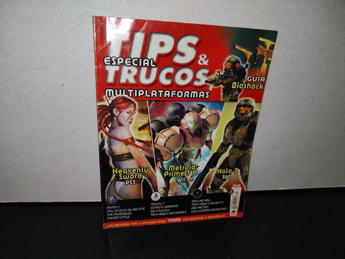 87-2- Revista Tips Y Trucos. Heavenly Sword, Metroid Prime 3 C Wii, Halo 3 360, # 13, Diciembre 2007