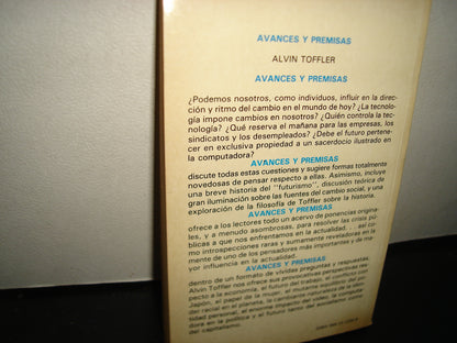 24- Avances Y Premisas - Alvin Toffler - Best Seller, Edivision - Primera Edición, Febrero De 1979