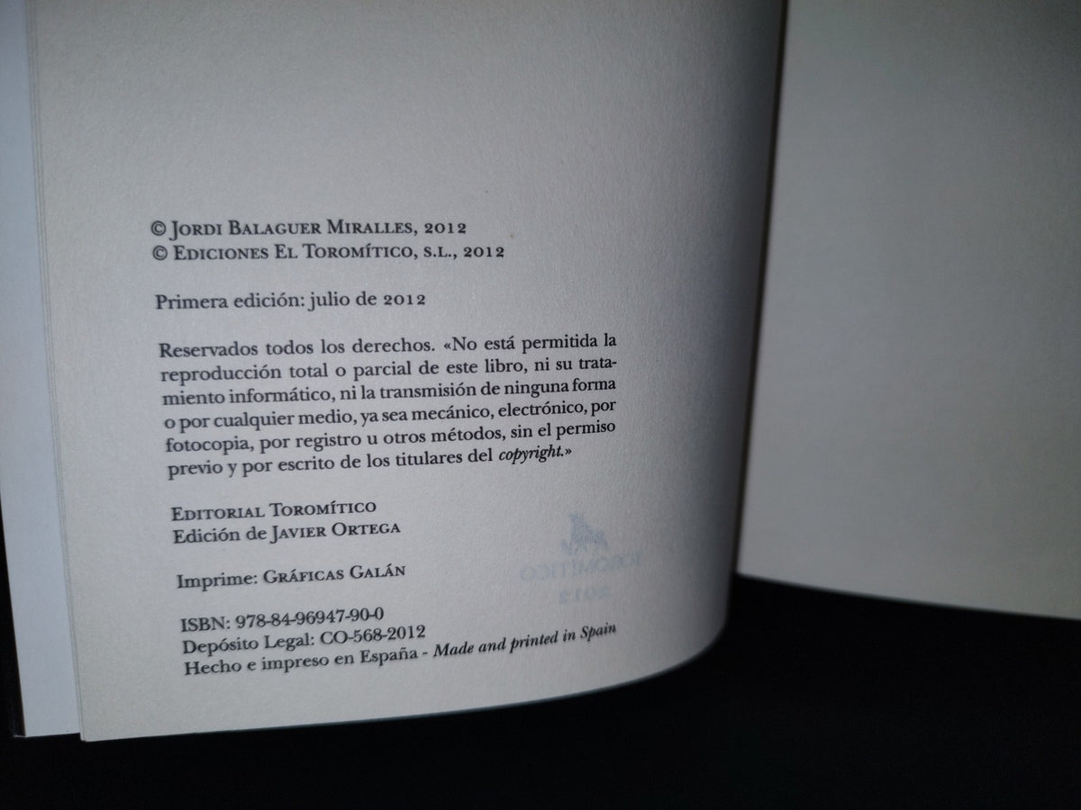 91- La Maldición De Gryal. El Amante De La Luna, Libros I Y Ii - Jordi Balaguer - Editorial Toromítico. Primera Edición: Julio De 2012