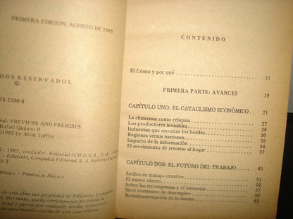 24- Avances Y Premisas - Alvin Toffler - Best Seller, Edivision - Primera Edición, Febrero De 1979