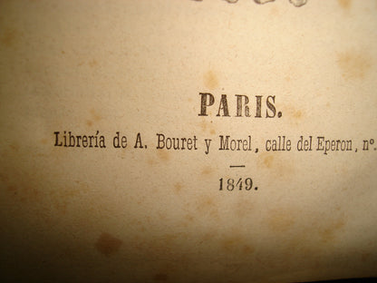 169- El Criterio - Don Jaime Balmes - París. Librería De A. Bouret Y Morel - 1849